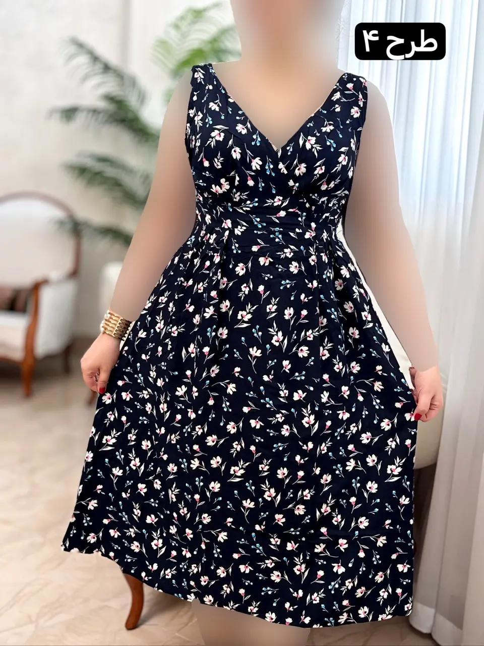 پیراهن نخی رستاک 3174